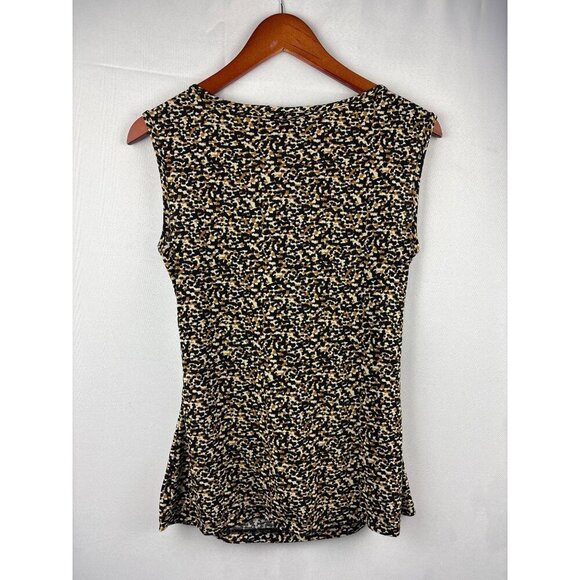 J.T.B. Sleeveless Cowl Neck Top Small Leopard Print - Picture 4 of 4
